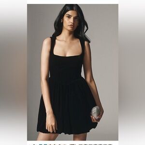 BHLDN Ariana-Elegant Black Sleeveless Dress